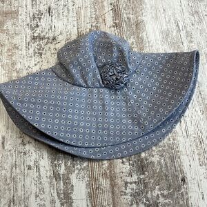 Sur la tete Light Blue Daisy Flower Cotton Floppy Beach Sun Hat